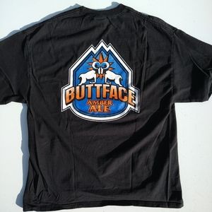 '00s Buttface ale t-shirt XL port & Co measurement good condition blk